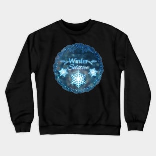 Welcome Winter Solstice Wreath Design Crewneck Sweatshirt